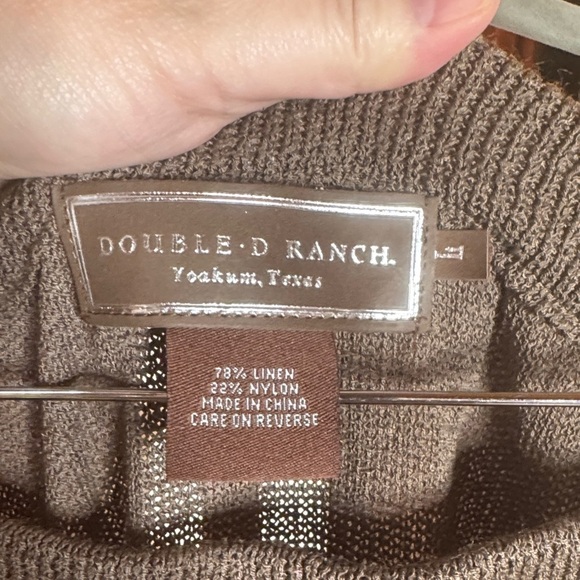 Double D Ranch Linen Blend Multicolor Striped Maxi Pencil Skirt Size Large - Picture 3 of 9